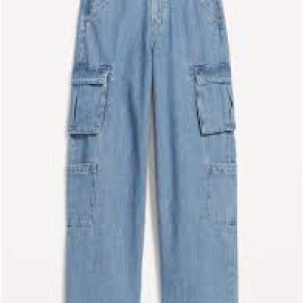 Old Navy Light Blue Women's Cargo Jeans